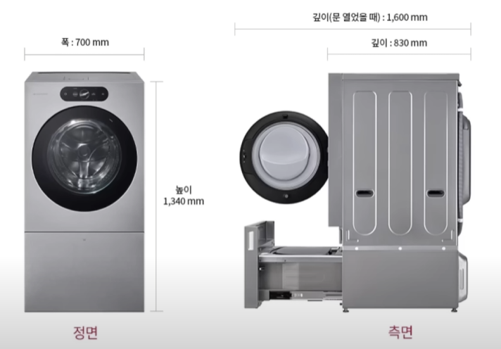 LG 세탁건조기 크기